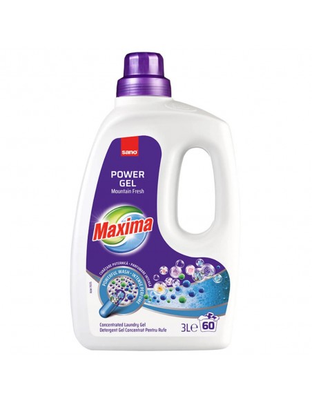 Detergent de rufe, Sano Maxima Power, Mountain Fresh, (60sp), 3L