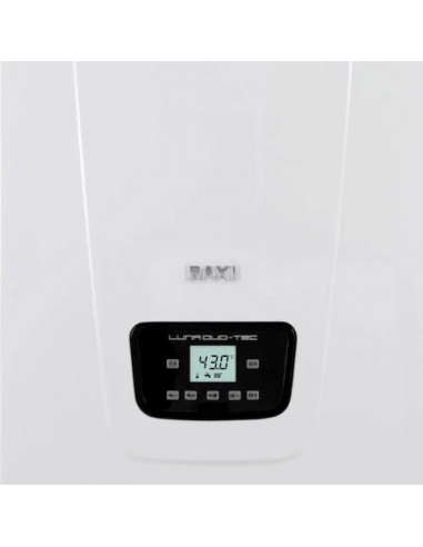 Centrala termica pe gaz, in condensare, doar incalzire, Baxi Luna Duo-Tec+ 1.28 E + kit evacuare