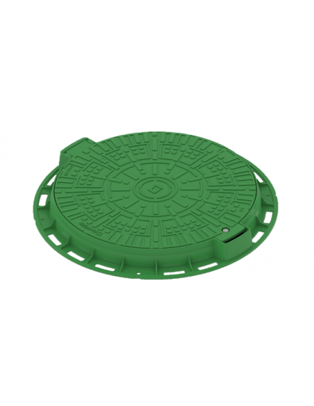 Capac canalizare PP, verde, rotund, D 800mm, A15, Cover Park