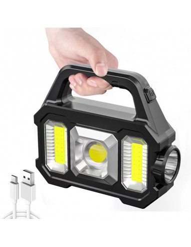 Lanterna de mana cu LED, reincarcabila, USB