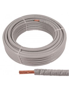 Teava cupru moale izolata, Halcor 15x1 mm - colac 50m