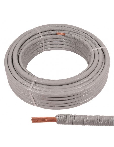 Teava cupru moale izolata, Halcor 15x1 mm - colac 50m