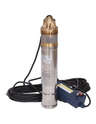 Kit pompa submersibila in sistem hidrofor 4SKM200/100M Omnigena, vas 100l cu manometru, manometru, racord 5 cai, presostat