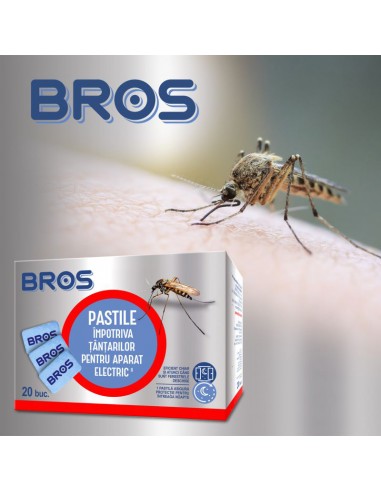 Rezerva aparat electric impotriva tantarilor, 20 de pastile, Bros