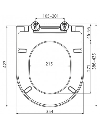Capac WC Softclose, duroplast, A674S, Alca