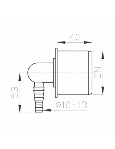 Dop PP cu conector rotativ la 90...