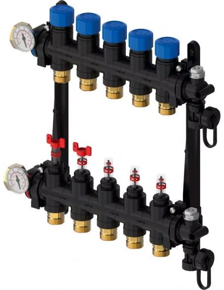 Distribuitor din Inox cu Debimetre 0-4 l/min - 12 Circuite - Vogel&Noot