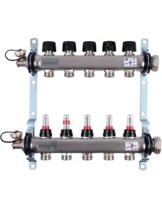 Distribuitor din Inox cu Debimetre 0-4 l/min - 12 Circuite - Vogel&Noot