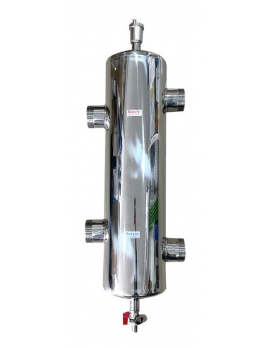 Butelie egalizare din inox maxim 65 kw, filet 1 1/2", 4500 l/h, 2 iesiri, MNC