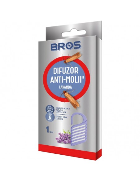 Difuzor anti-molii cu miros de lavanda, Bros