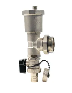 Capat distribuitor 1", cu robinet golire si aerisitor automat, MNC