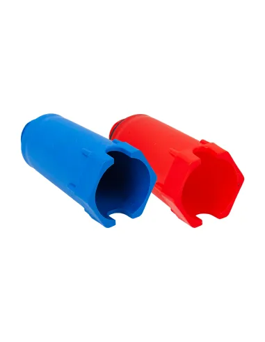 Dop de proba cu garnitura plata, 1/2", rosu-albastru, MNC