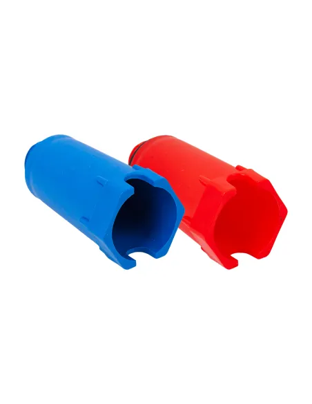 Dop de proba cu garnitura plata, 1/2", rosu-albastru, MNC