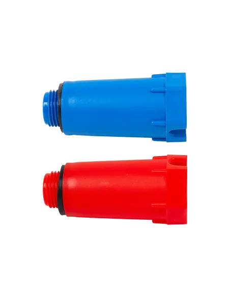 Dop de proba cu garnitura plata, 1/2", rosu-albastru, MNC