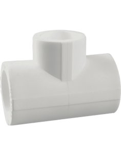 Teu redus PPR alb, 50-32-50