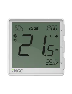 Termostat de ambianta pentru ventiloconvector montat pe suprafața peretului, Wi-Fi, EFAN-24b, negru, Engo