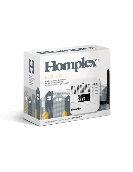 Centralizator pentru detectoare de gaz metan, Homplex HD200 RF