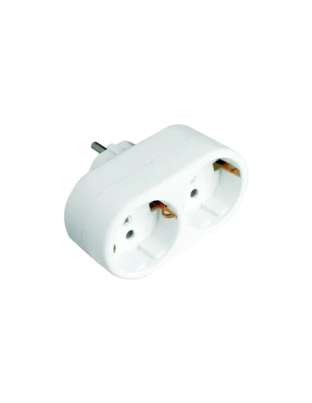 Adaptor priza dubla,16A, 220-240V, IP20, Eurolamp