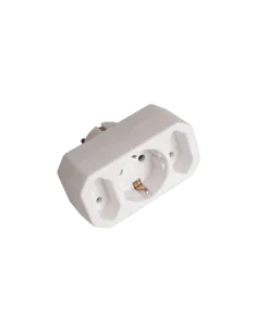 Adaptor priza 1xSchuko, 2xEuro, 16A, 220-240V, IP20, Eurolamp