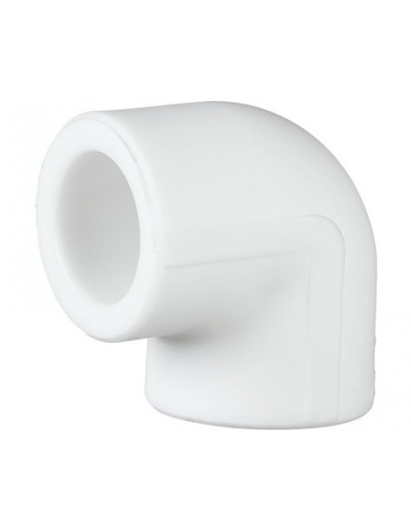 Cot PPR alb, 25 mm, 90 grade