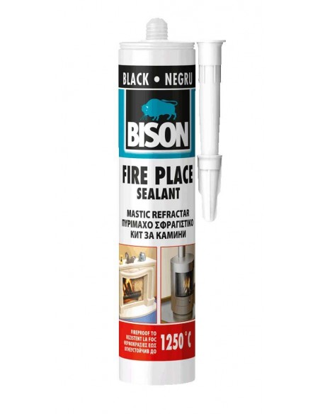 Silicon Bison Fire Place, negru, rezistent la temperatura, 530 gr