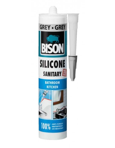 Silicon sanitar, gri, Bison, 280 ml