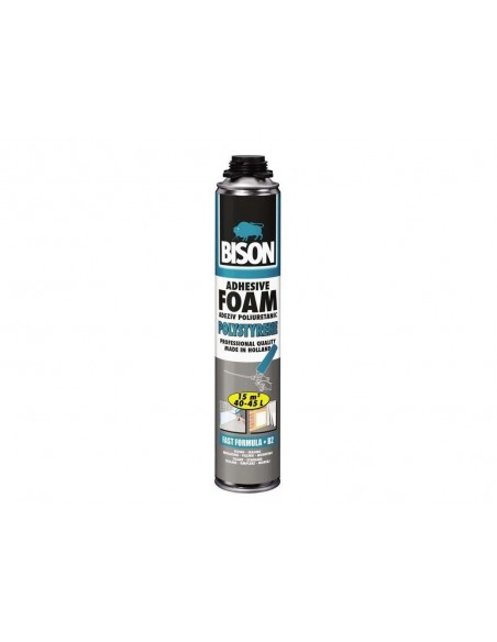 Spuma poliuretanica pentru polistiren, aplicare cu pistol, Bison Adhesive Foam, 700 ml