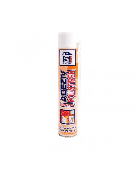 Adeziv poliuretanic pentru polistiren, cu aplicare manuala, Super Pro, 750 ml