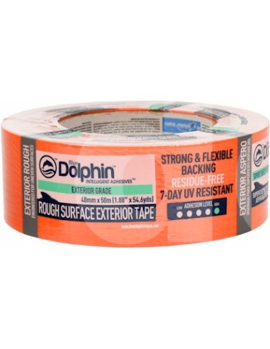 Banda de mascare pentru exterior, rezistenta la UV, 48mm x 50m, Blue Dolphin