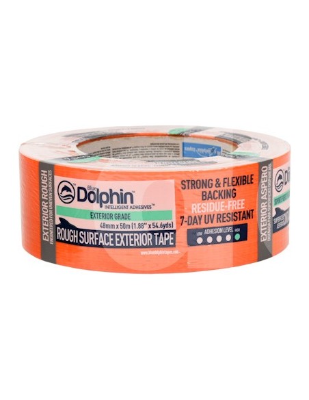 Banda de mascare pentru exterior, rezistenta la UV, 48mm x 50m, Blue Dolphin