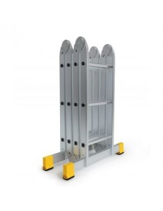 Scara cu articulatie Alverosal din 4 tronsoane profesionala Forte Plus 4 x 3 trepte, 3.5 m