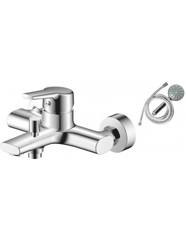 Baterie cada Sanobi Urban, pipa scurta, furtun si para dus incluse