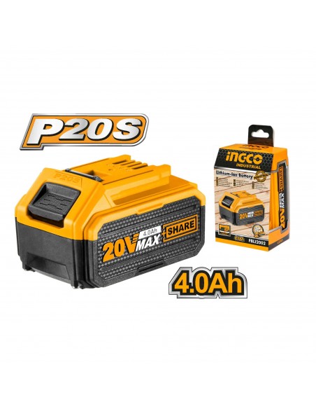 Acumulator, baterie 20V, 4.0Ah Li-Ion, Ingco