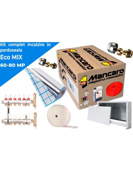 Pachet complet incalzire in pardoseala Eco MIX 60m²