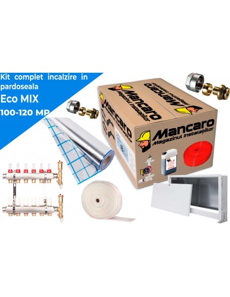 Pachet complet incalzire in pardoseala Eco MIX 100m²