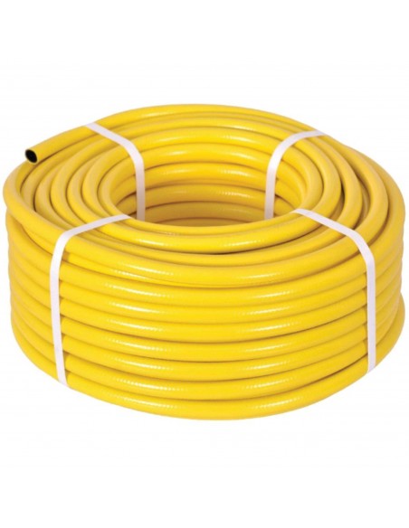 Furtun gradina, Jolly, armat cu insertie ½, 25 metri, galben, flexibil, rezistent la frig si radiatii UV
