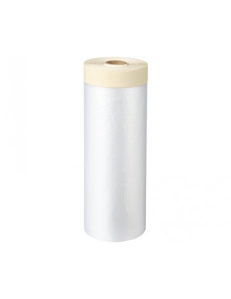 Bandă de mascare cu folie de protecție pentru interior, 110 cm x 30 m, MAAN