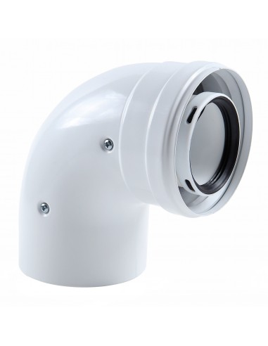 Cot coaxial 90° 60/100, pentru...