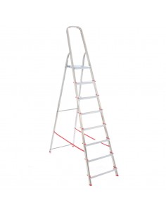 Scara aluminiu Alverosal, 8 trepte, inaltime 2.27 m