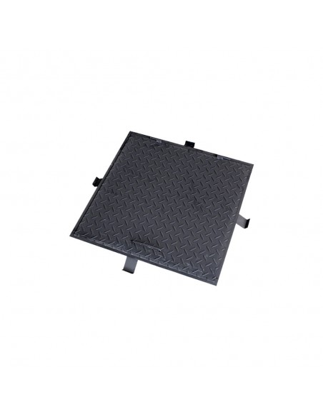 Capac canalizare, 750 X 750 mm, vopsit negru