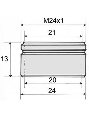Aerator pentru baterii sanitare, H / F22, Tucai