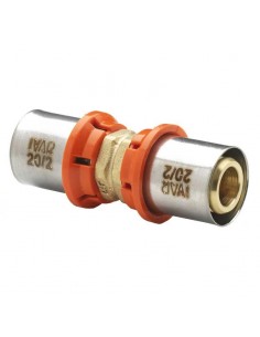 Racord dublu egal sertizare, alama, 32/3 x 32/3, Ivar