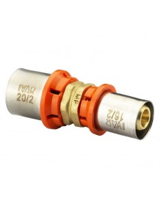 Racord dublu redus sertizare, alama, 26/3 x 20/2, Ivar