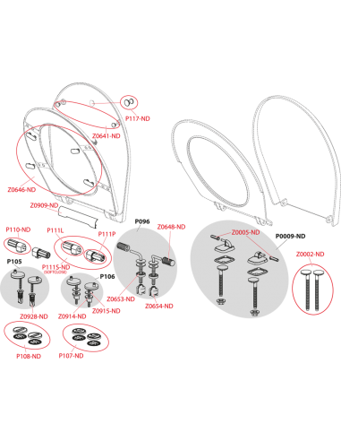 Capac WC A604 Zen, din duroplast si Softclose, Alca