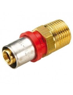 Racord sertizare, alama, filet exterior, 20/2 x 3/4" FE, NTM